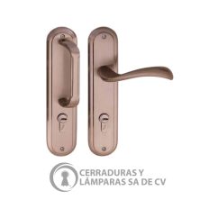 Cerradura Barcelona Latón Antiguo 310 2F10 Derecha