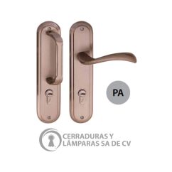 Cerradura Barcelona Plata Antigua 310 2F10 Izquierda