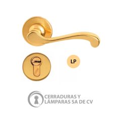 Cerradura Grecia PR Latón Pulido 310
