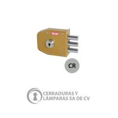 Cerradura 3 Pasadores Cromo Izquierda