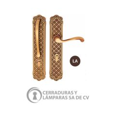 Cerradura Grecia Latón Antiguo 430 2F25 Derecha