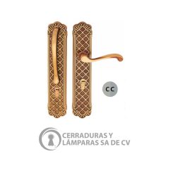 Cerradura Grecia Cromo Contraste 430 2F15 Izquierda