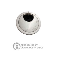 Pasacable Plástico Cromo Satinado 60Mm