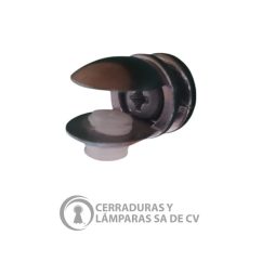 Soporte Clip/Cristal 8Mm Cromo